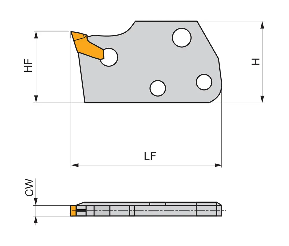 Лезвие XLXFL 250220-3.00-80 DormerPramet Лезвие XLXFL 250220-3.00-80 DormerPramet — фото
