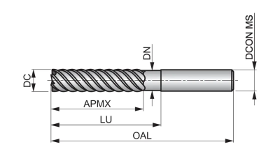 Фреза твердосплавная концевая S22614.0 DormerPramet — фото