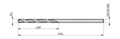 Сверло HSS-E CO500-61/8 DormerPramet — фото