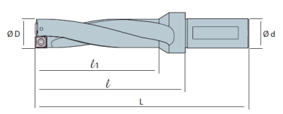 Сверло корпусное со сменными пластинами SS4D190-06 Sangeo — фото