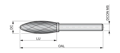 Борфреза P7158.0X6.0 DormerPramet — фото