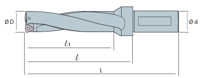 Сверло корпусное со сменными пластинами SW2D210-04 Sangeo — фото