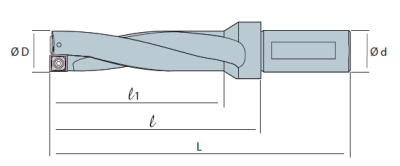 Сверло корпусное со сменными пластинами SS2D105-04 Sangeo — фото