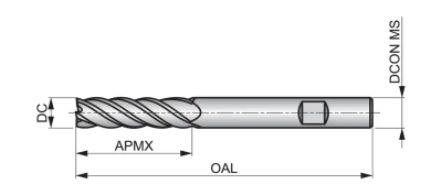 Фреза твердосплавная радиусная S772HB10.0 DormerPramet — фото