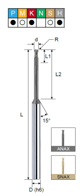 Фреза монолитная радиусная EHCRC24200525A PRTools — фото