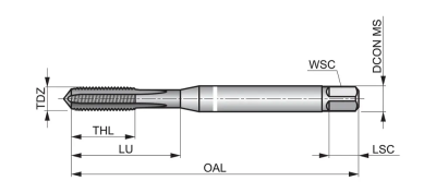 Метчик машинный E201M8 DormerPramet — фото