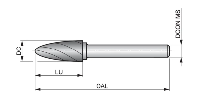 Борфреза P8416.0X6.0 DormerPramet — фото
