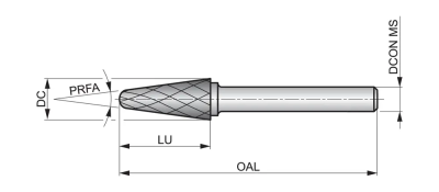 Борфреза P72110.0X6.0 DormerPramet — фото