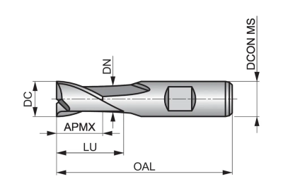Фреза концевая HSS-E PM C1268.5 DormerPramet — фото