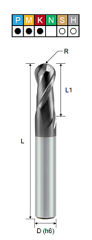 Фреза монолитная сферическая ESBSA240500A PRTools — фото