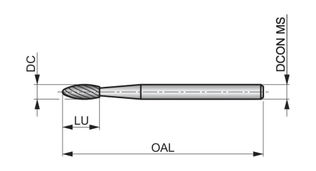 Борфреза P5153.0X3.0 DormerPramet — фото