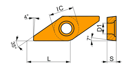 Пластина VCGX 130301FL-FF2:T8415 DormerPramet — фото