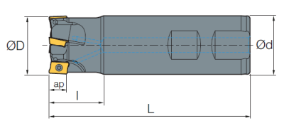 Фреза MSAP-14-120-10-12-1T Sangeo — фото