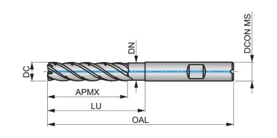 Фреза твердосплавная радиусная S773HB16.0 DormerPramet — фото