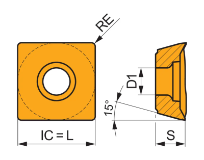 Пластина SDMT 120508PR-R:M9325 DormerPramet — фото