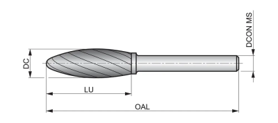 Борфреза P61512.7X6.0 DormerPramet — фото
