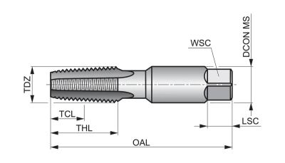 Метчик ручной E7121 DormerPramet — фото