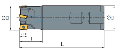 Фреза MSAP-20-160-11-20-3T Sangeo — фото