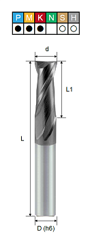 Фреза монолитная концевая ESSSA216000A PRTools — фото