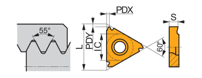 Пластина TN 22ERN55:T8010 DormerPramet — фото