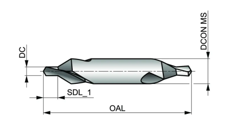 Сверло центровочное A2004.0X10.0 DormerPramet — фото