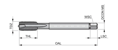 Метчик машинный EP10M4X.5 DormerPramet — фото