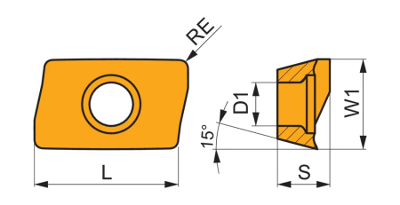 Пластина ADMX 070208SR-F:M8330 DormerPramet — фото