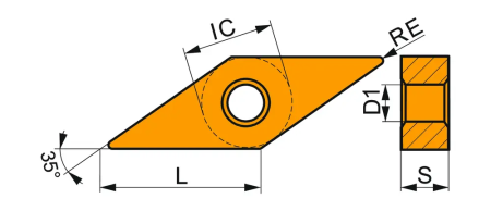 Пластина VNMG 160404E-NF:T6310 DormerPramet — фото