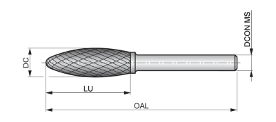 Борфреза P8153.0X3.0 DormerPramet — фото