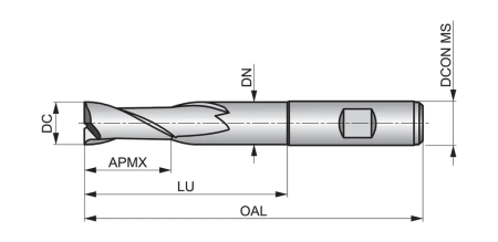 Фреза концевая HSS-E C13512.0 DormerPramet — фото