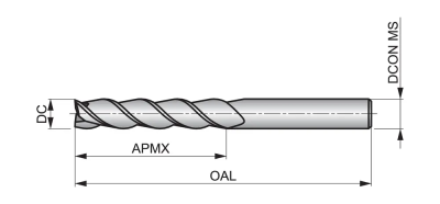 Фреза твердосплавная концевая S6144.0XD6 DormerPramet — фото