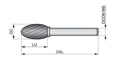 Борфреза P8099.6X6.0 DormerPramet — фото