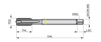Метчик машинный E299M27X2.0 DormerPramet — фото