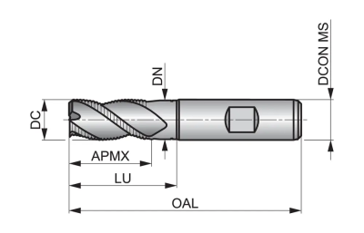 Фреза концевая HSS-E PM C92214.0 DormerPramet — фото