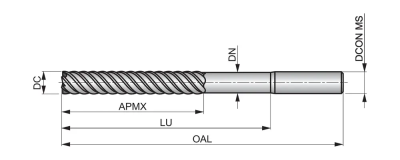 Фреза твердосплавная концевая S52716.0 DormerPramet — фото
